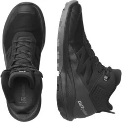 SALOMON OUTPULSE MID GORE-TEX BLACK/EBONY/VANILLE ICE 23 -Hiking Shoes Shop 9 101446 outpulse mid gtx black ebony vanille ice l41588800 05