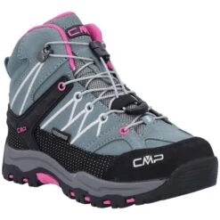 CMP KIDS RIGEL MID TREKKING WP MINERAL GREEN PURPLE FLUO 22 -Hiking Shoes Shop 9 116624 kids rigel mid trekking wp mineral green purple fluo 3q12944 14em 03