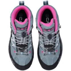 CMP KIDS RIGEL MID TREKKING WP MINERAL GREEN PURPLE FLUO 22 -Hiking Shoes Shop 9 116624 kids rigel mid trekking wp mineral green purple fluo 3q12944 14em 06