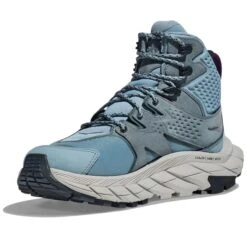 HOKA ONE ONE W ANACAPA MID GORE-TEX MOUNTAIN SPRING / HARBOR MIST 23 -Hiking Shoes Shop 9 125525 1119372 mshm 04