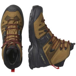 SALOMON QUEST 4 GORE-TEX RUBBER/BLACK/FIERY RED 23 11 SALOMON QUEST 4 GORE-TEX RUBBER/BLACK/FIERY RED 23 -Hiking Shoes Shop 9 126192 l47156400 06