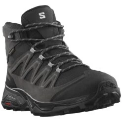 SALOMON X WARD LEATHER MID GORE-TEX PHANTM/BLACK 23 8 SALOMON X WARD LEATHER MID GORE-TEX PHANTM/BLACK 23 -Hiking Shoes Shop 9 126195 l47181700 03