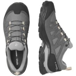 SALOMON X WARD LEATHER GORE-TEX W GULL/BLACK/EBONY 23 -Hiking Shoes Shop 9 126207 l47182400 06