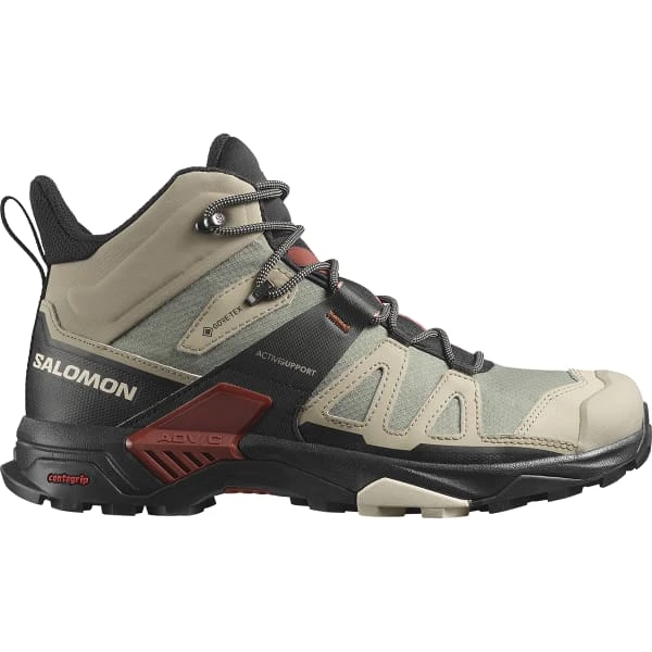 SALOMON X ULTRA 4 MID GORE-TEX VINTAGE KHAKI/BLACK/BURNT HENNA 23 1 SALOMON X ULTRA 4 MID GORE-TEX VINTAGE KHAKI/BLACK/BURNT HENNA 23