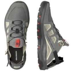SALOMON TECHAMPHIBIAN 5 PEWTER/MOTH/FIRD 23 9 SALOMON TECHAMPHIBIAN 5 PEWTER/MOTH/FIRD 23 -Hiking Shoes Shop 9 126250 l47114900 04