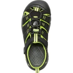 KEEN NEWPORT H2 YOUTH BLACK/LIME GREEN 23 -Hiking Shoes Shop 9 40761 newport h2 youth blacklime green 1009965 05