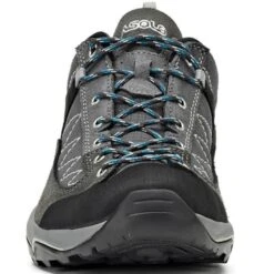 ASOLO PIPE GV W GRAPHITE/GRAPHITE/CYAN BLUE 23 -Hiking Shoes Shop 9 77366 pipe gv ml graphite graphite cyan blue a40033 a930 04
