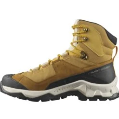 SALOMON QUEST ELEMENT GORE-TEX CUMIN/BLEACHED SAND/SAFFRON 22 -Hiking Shoes Shop 9 90229 quest element gore tex cumin bleached sand saffron l41457300 03