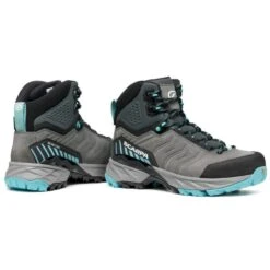 SCARPA RUSH TREK GORE-TEX WMN MIDGRAY AQUA 22 -Hiking Shoes Shop 9 90390 rush trek gtx wmn midgray aqua 63140 202 3 06